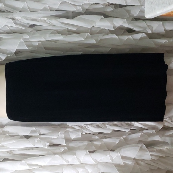 R&K Evening. Elegant & Flowing Black Skirt; Back Split. Size 2X.EUC - Picture 1 of 11